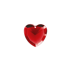 Kristallherz Elohim rot - Lebenskraft