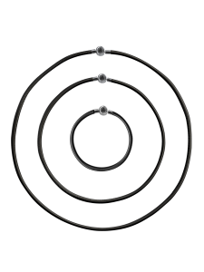Lederarmband für Beads, schwarz