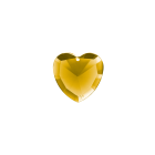 Elohim gold Kristallherz - Schöpferkraft