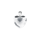 Elohim silber Kristallherz mit Silberclip