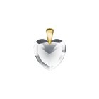 Elohim silber Kristallherz mit Goldclip