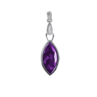 Schöpfungsstrahl magenta Zirkonia mit Clip