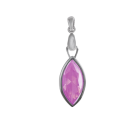 Schöpfungsstrahl rosa Zirkonia mit Clip
