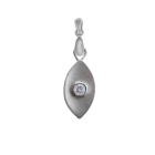 Schöpfungsstrahl silber Zirkonia mit Clip