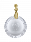 Sterntaler Kristall mit Goldclip