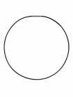 Silikon-Halsband schwarz, 45 cm, Durchmesser 2 mm